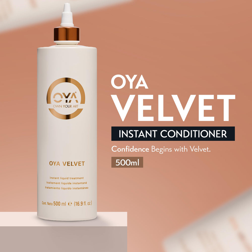 OYA Velvet Instant Conditioner creamy texture close-up for smooth, manageable curls