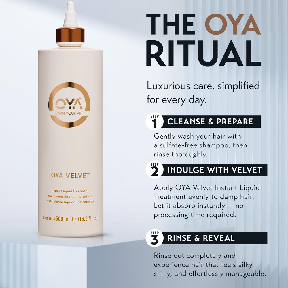 OYA Velvet Instant Conditioner suitable for all hair types and routines