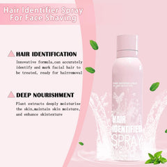 Cooling skin feel from OYB Hair Identifier Spray reduces friction.