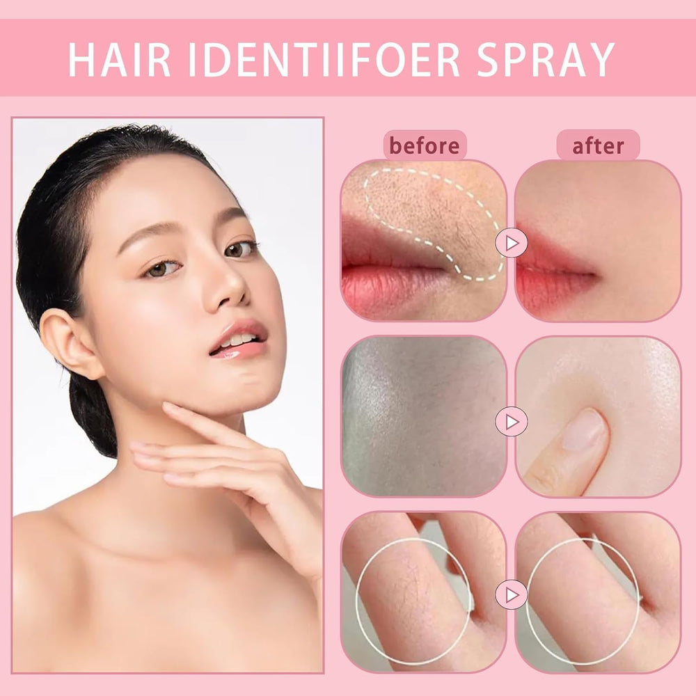 Unisex use of OYB Hair Identifier Spray for any body area.