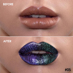 oygcee Chameleon lipstick color swirls display shifting hues for dramatic day-to-night style