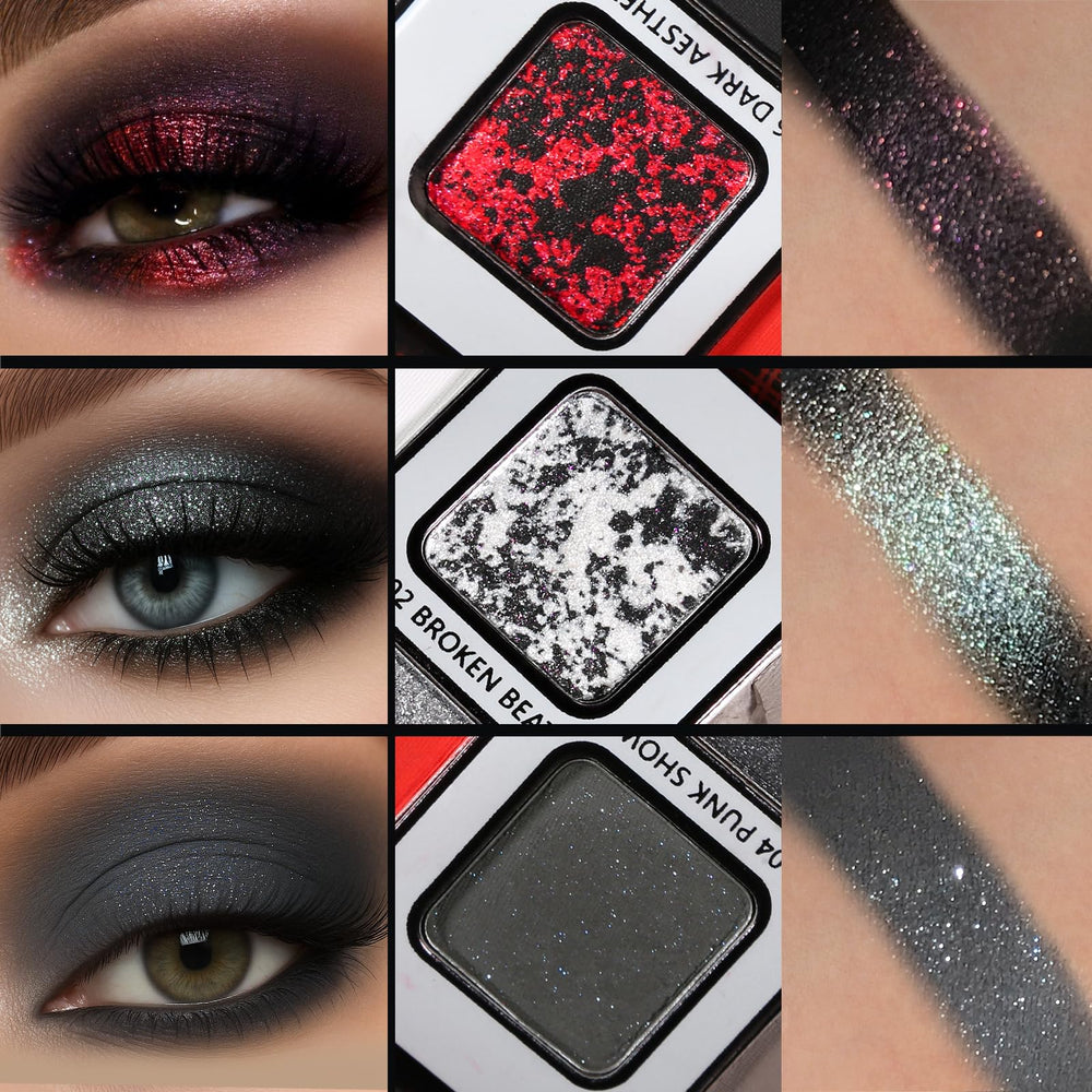 oygcee red-black-purple creamy shimmer shade adds mysterious depth