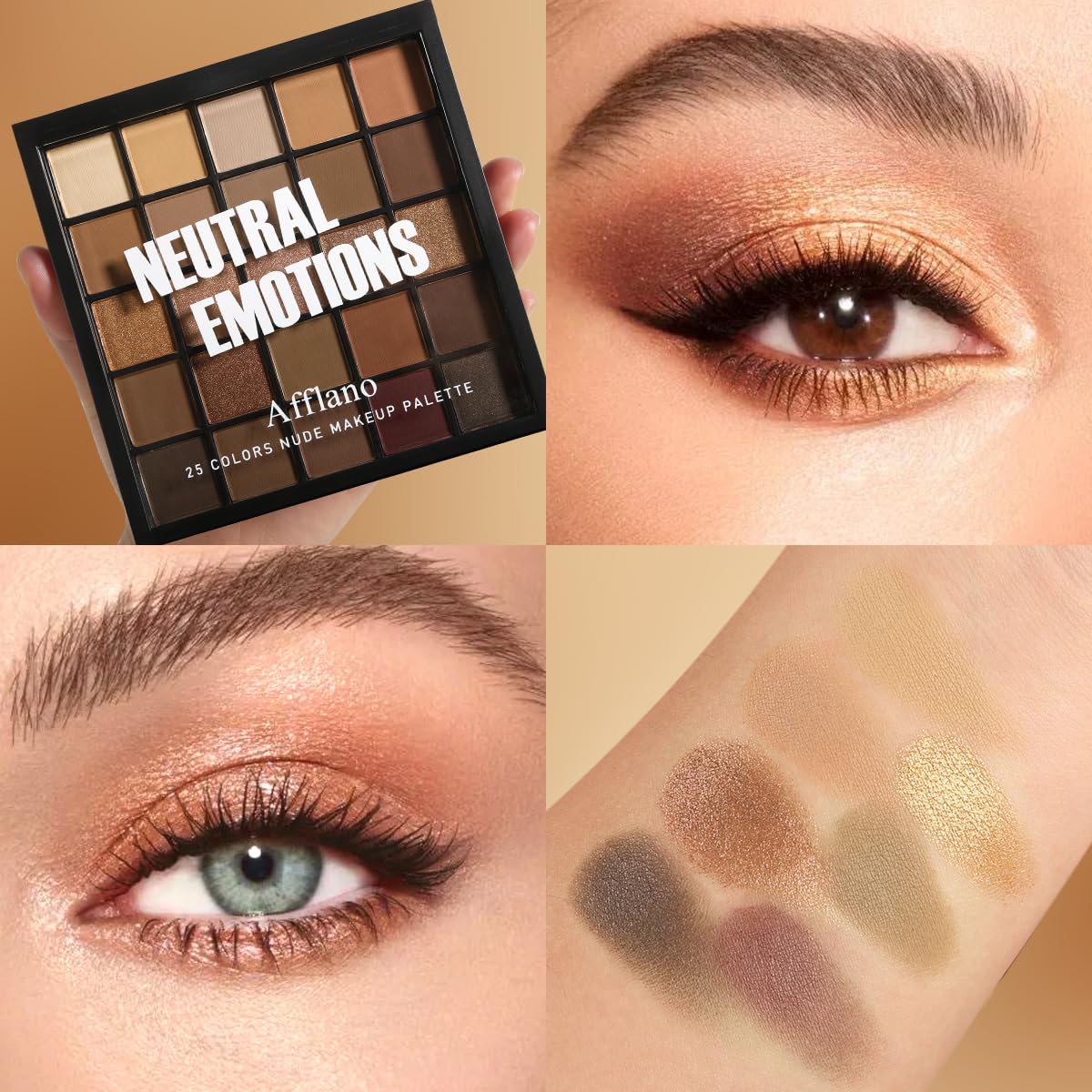 oygcee nude neutral palette warm-toned range supports soft daytime makeup