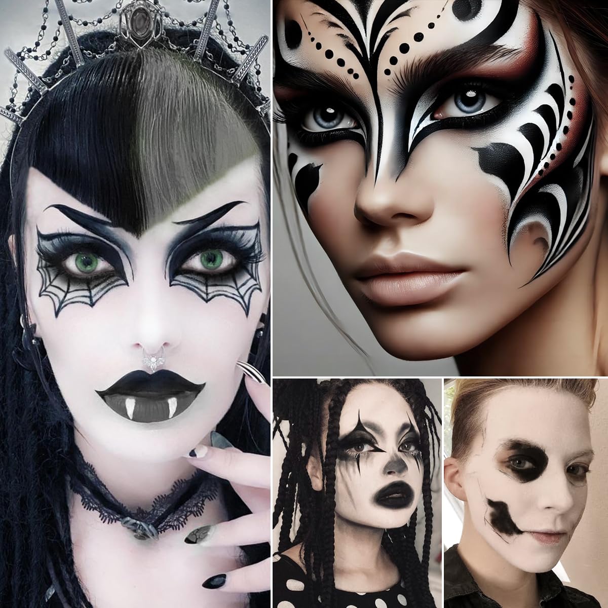 oygcee smoky eye look with black and white for dramatic depth