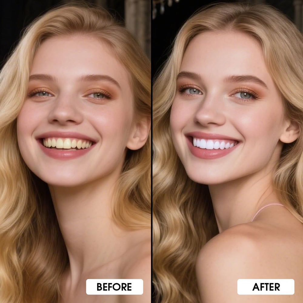 oygcee White Tooth Paint porcelain finish evokes a flawless look for photoshoots