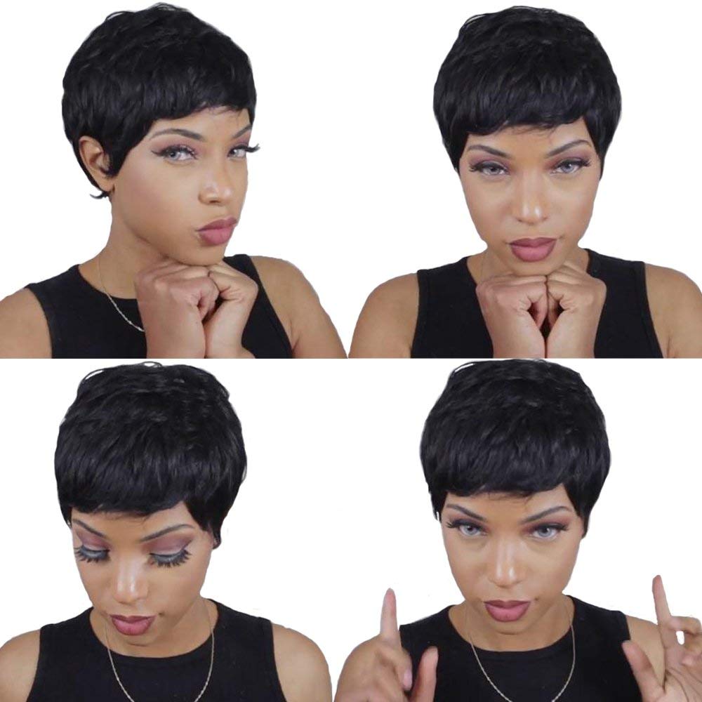 OYM HAIR 1B color wig with deep tone and rich undertones