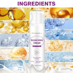 Oyshriola Skin Bleaching Cream on elbows and knees supports even appearance.