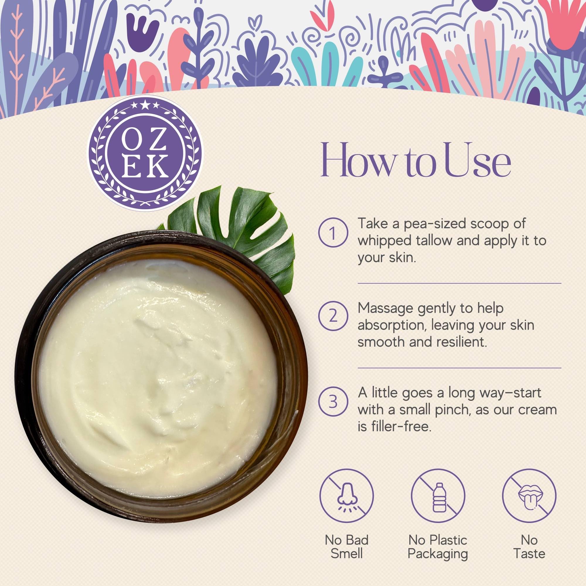 Ozek balm being applied in a simple daily routine