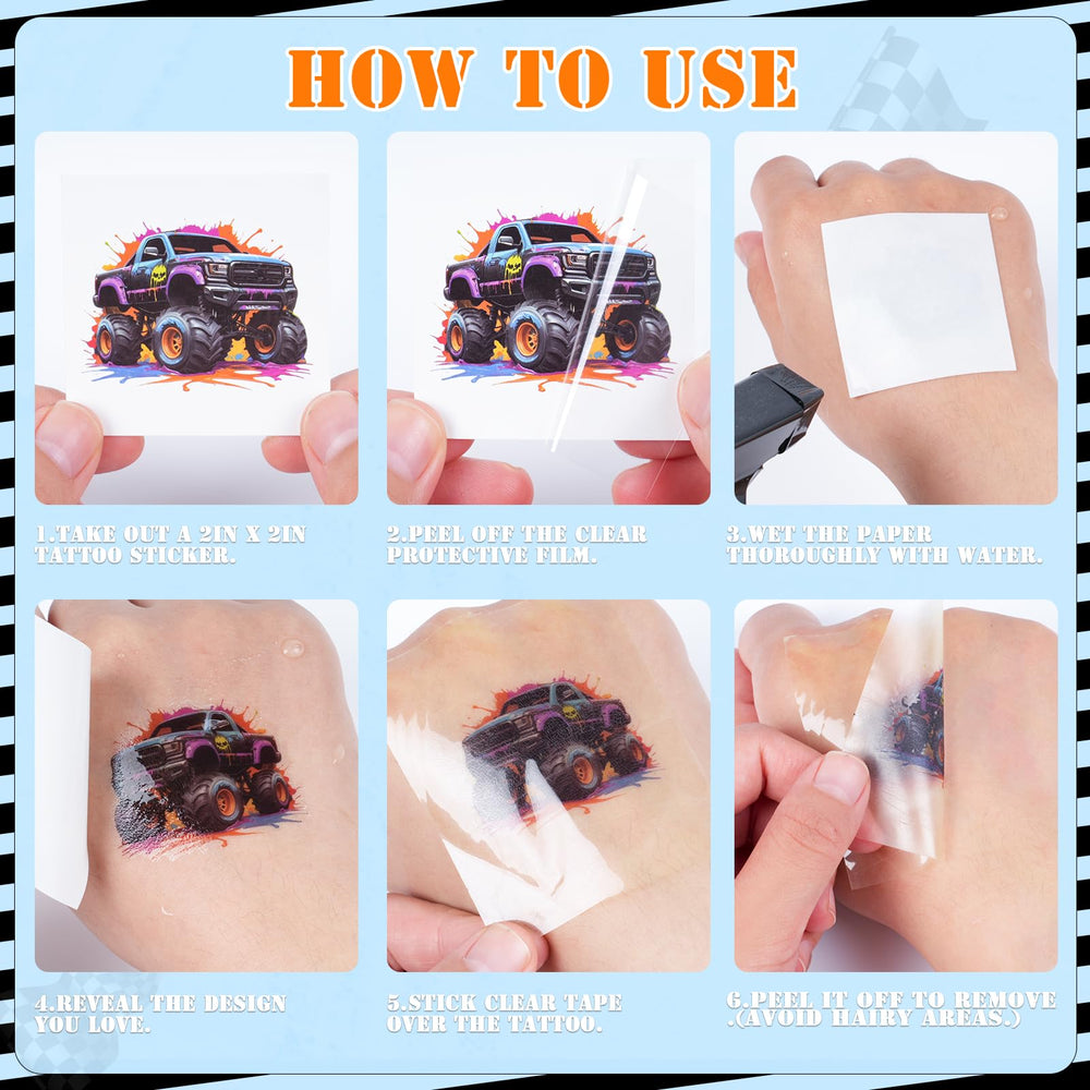 Ozepao 2x2 inch tattoos offer easy application for kids.