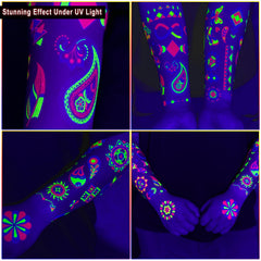 Ozepao easy-apply glow tattoos for quick party prep