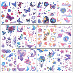 Ozepao Glitter Tattoos butterfly designs for kid-friendly party art and play