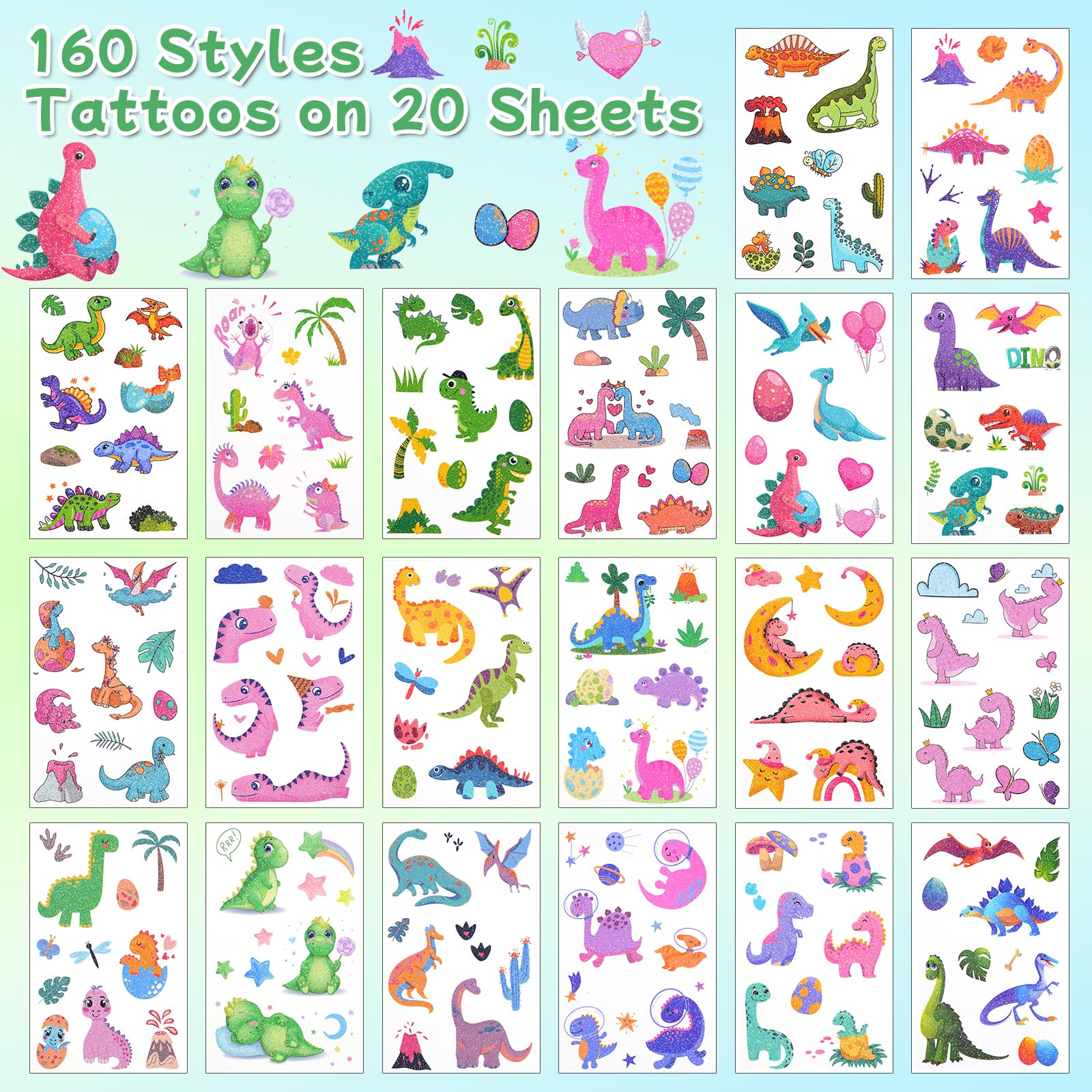 Ozepao dino tattoo party favors add exciting, creative activity for kids.