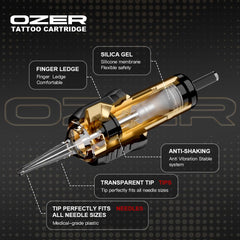 OZER transparent body shows ink flow for precise tattooing