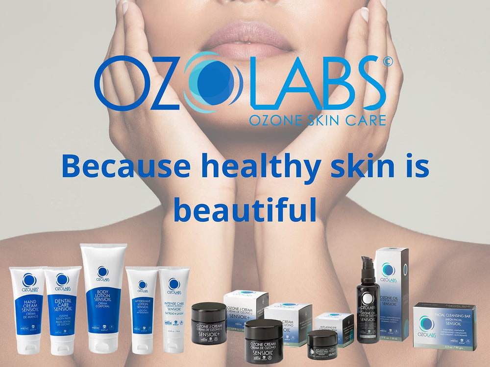 OZOLABS SENSIOIL massage oil in hands demonstrates multi-use skincare.