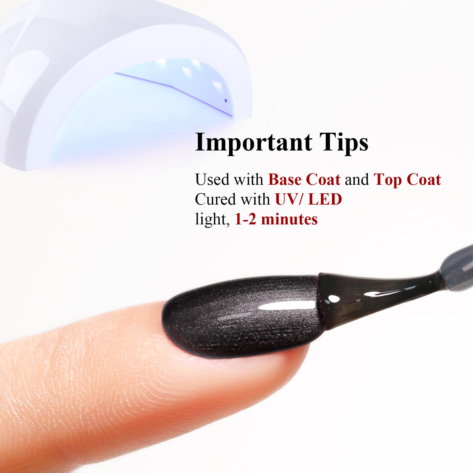 Ozzeal easy removal steps for glitter gel polish with minimal effort.