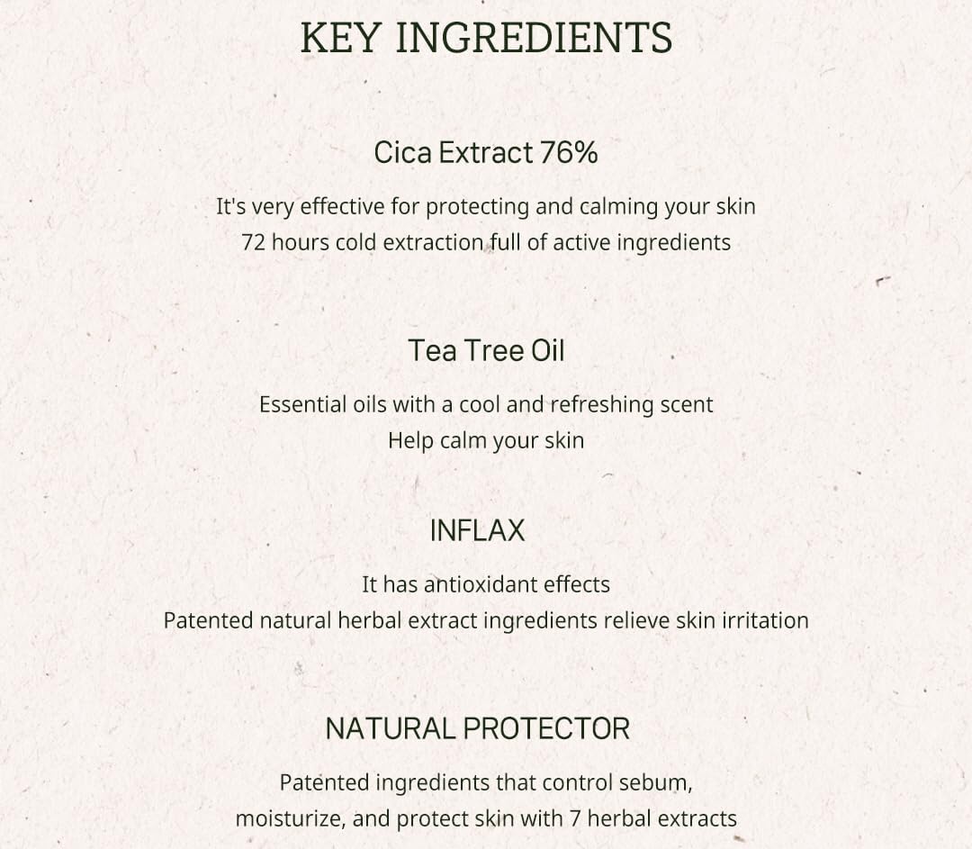 P'LAB Plant Base Cica Distillate Moisture Cream packaging emphasizing eco-friendly design