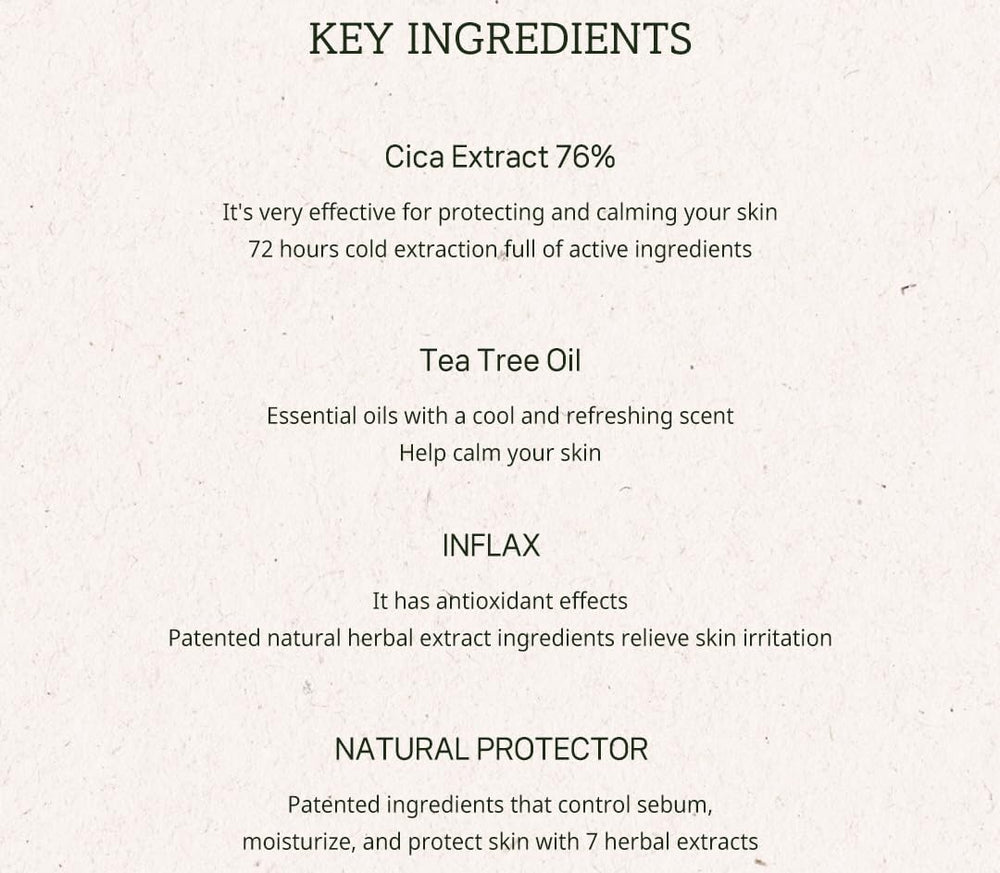 P'LAB Plant Base Cica Distillate Moisture Cream packaging emphasizing eco-friendly design