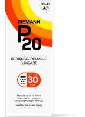 P20 sun protection spray fine mist dispense delivers easy coverage on skin.
