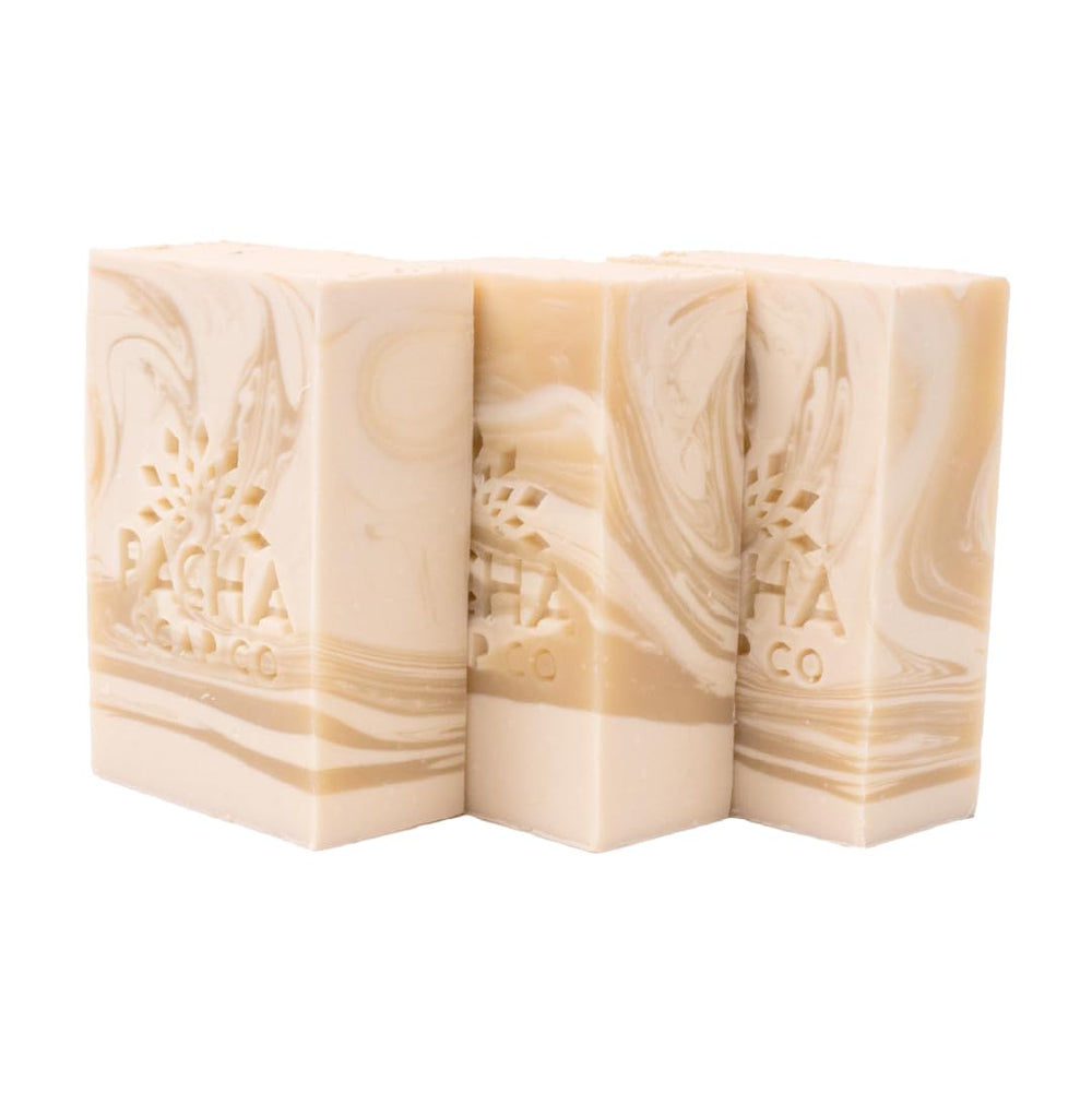 Pacha Soap Co Coconut Lemon Bar with coconut milk for hydrating cleanse.