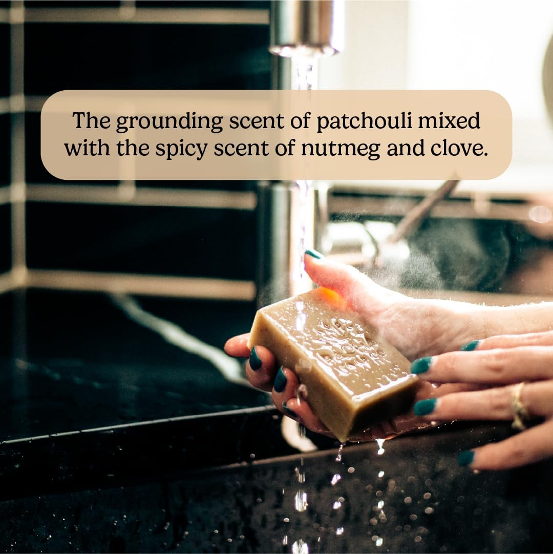 Pacha Soap Co french lavender bar offers calming aroma and gentle cleanse.
