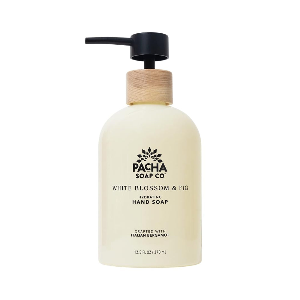 Pacha Soap Co. liquid hand soap pump dispensing creamy, hydrating lather