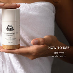 Pacha Soap Co natural ingredients magnesium and probiotics support gentle skin care.
