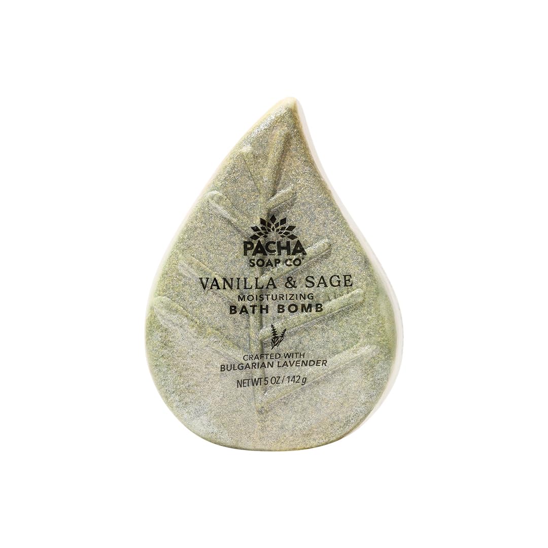 Pacha Soap Co nourishing plant oils bath bomb enhances skin softness