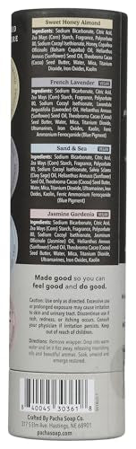 Pacha Soap Co Pacha Peaces Froth Bomb label close-up hints at variety scents for daily pampering