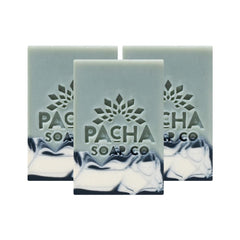 Pacha Soap Co Vanilla & Sage bar with calming aroma for daily cleansing.