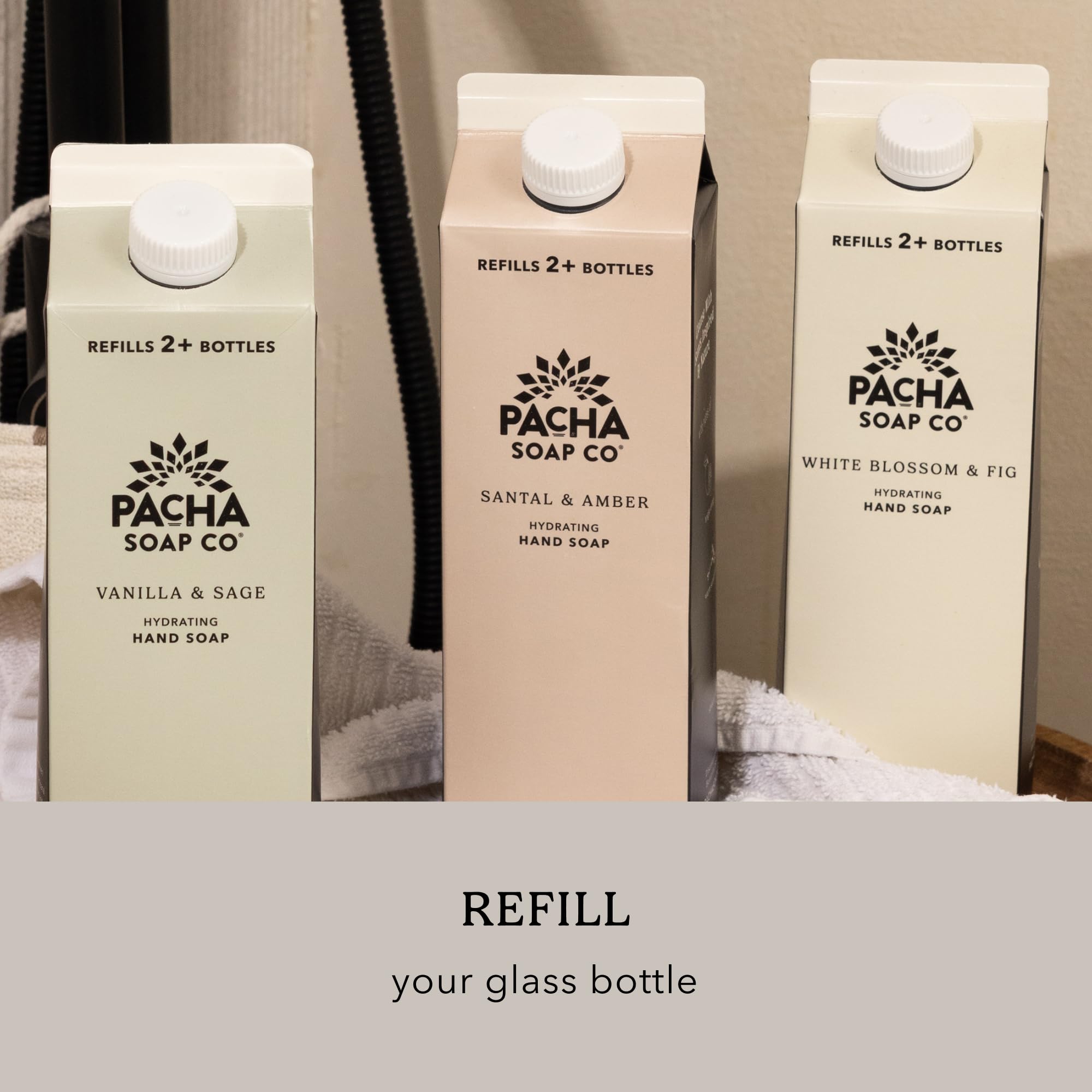 Vanilla & Sage on bathroom countertop setup