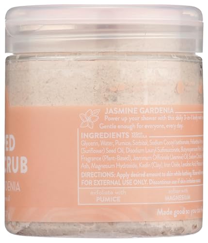 Pacha Soap Co Jasmine Gardenia whipped soap ingredient closeup highlighting natural botanicals.