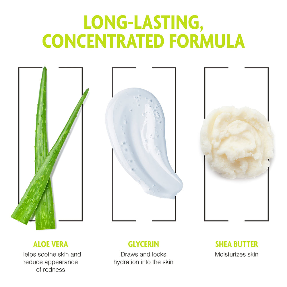 Pacific Shaving label detail, highlighting paraben-free, natural ingredients for healthier skin.