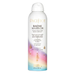 Pacifica Bacne Warrior spray bottle front for targeted bacne treatment.