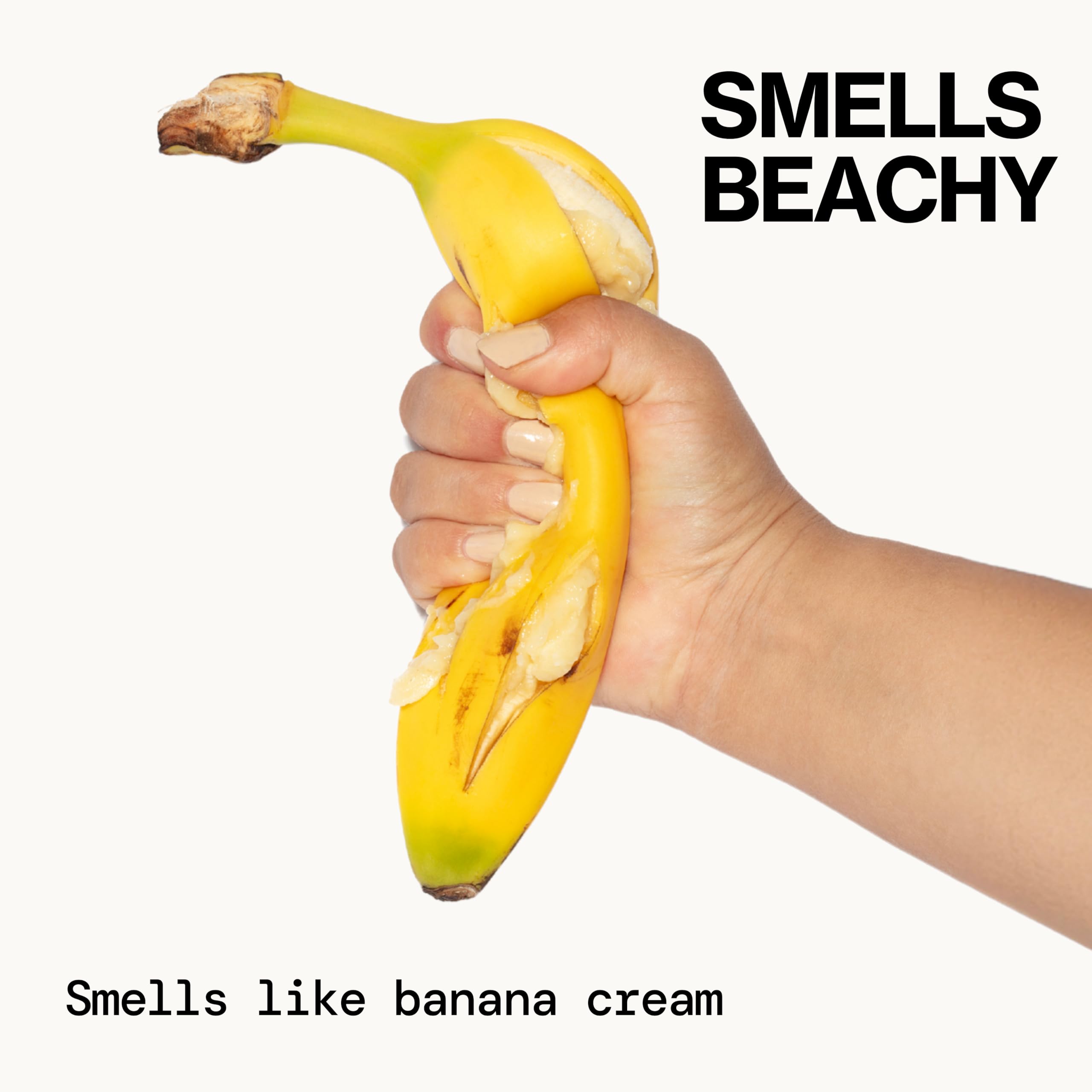 Pacifica Banana Cream Beachy Texture Conditioner banana extract nourishes hair.