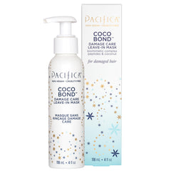 Pacifica Coco Bond leave-in bottle delivering deep hydration for damaged, over-processed hair.