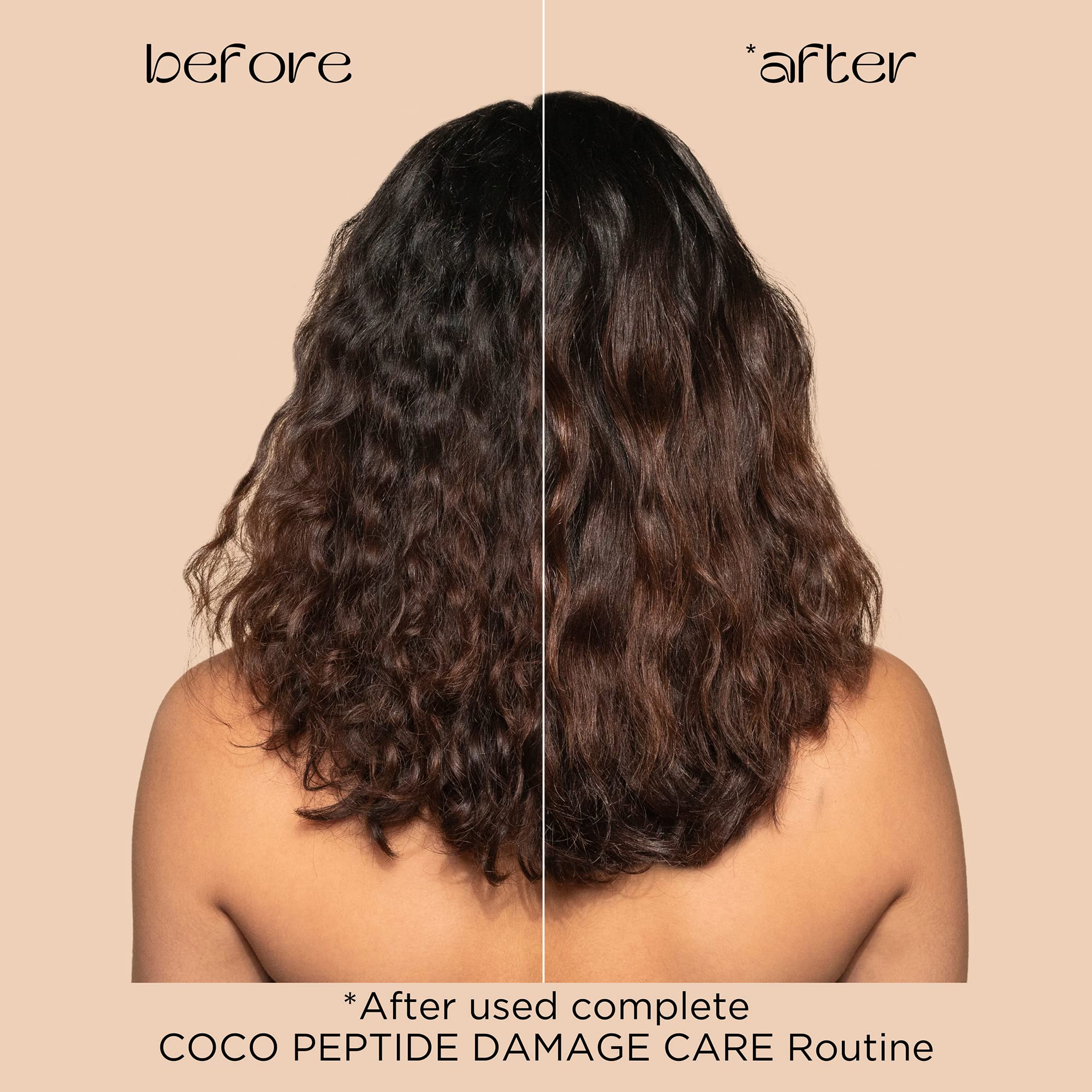 Pacifica Coco Peptide Damage Care Shampoo vegan-collagen bottle emphasizes plant-based repair actives