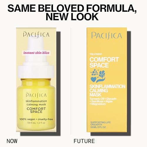 Pacifica Comfort Space mask jar close-up with creamy texture for instant relief