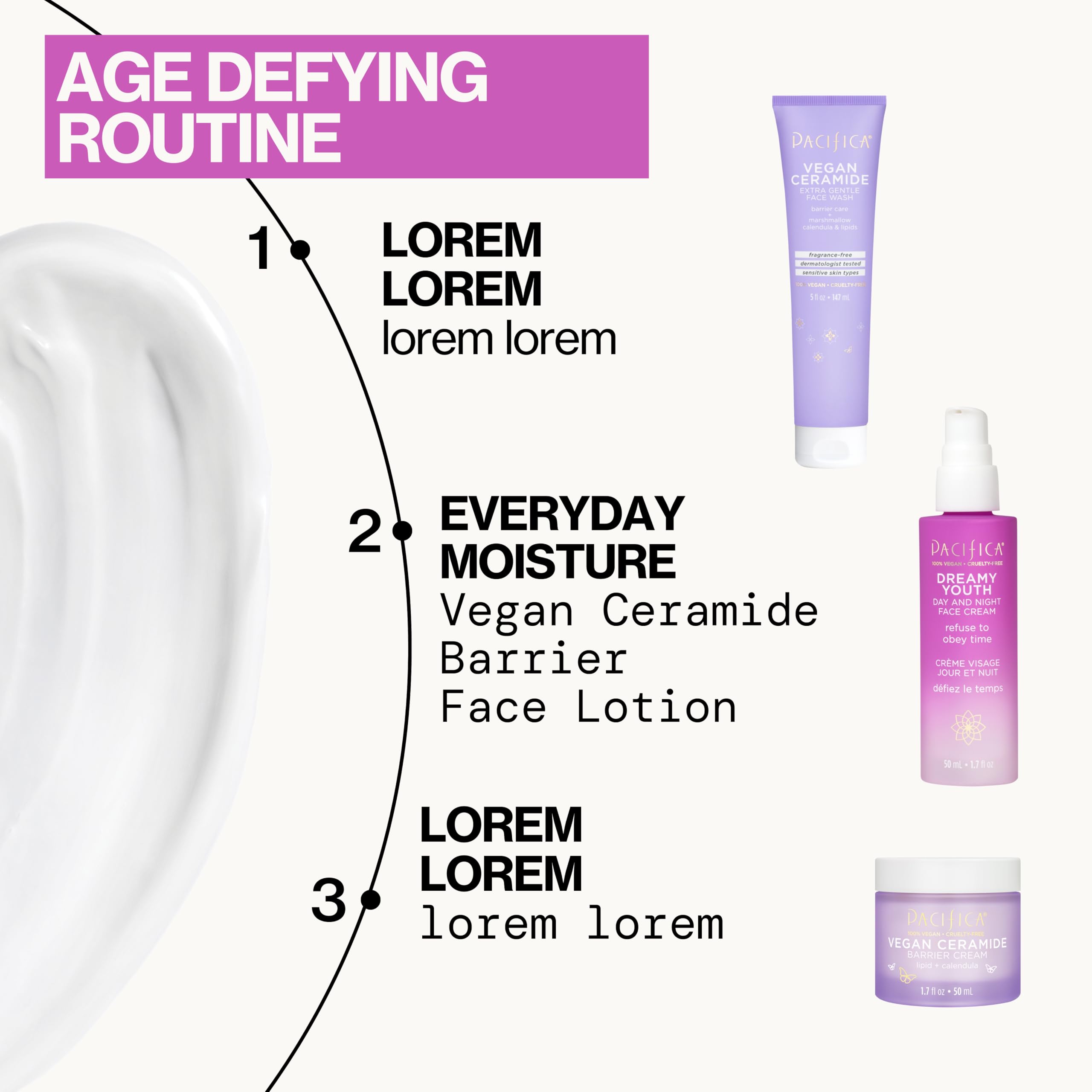 Pacifica Dreamy Youth Face Cream packaging is recyclable.