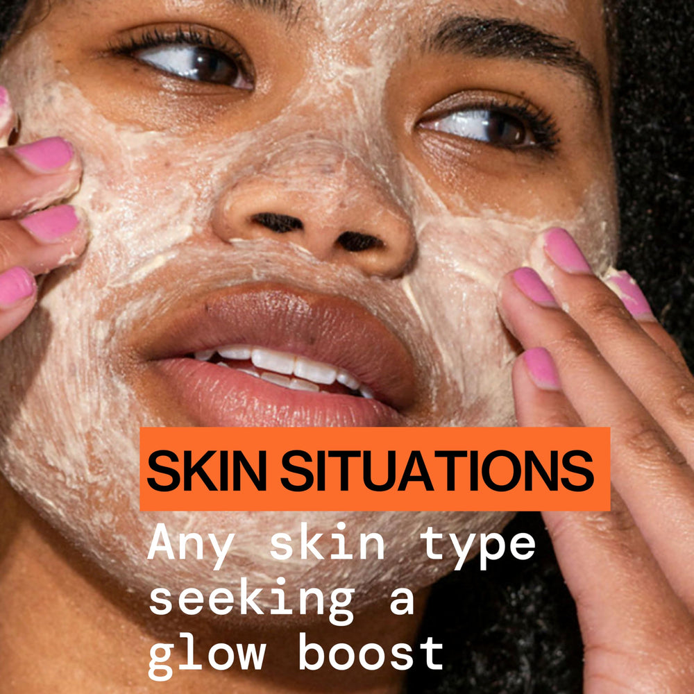 Everyday use option with Pacifica Glow Baby Scrub for regular brightening.