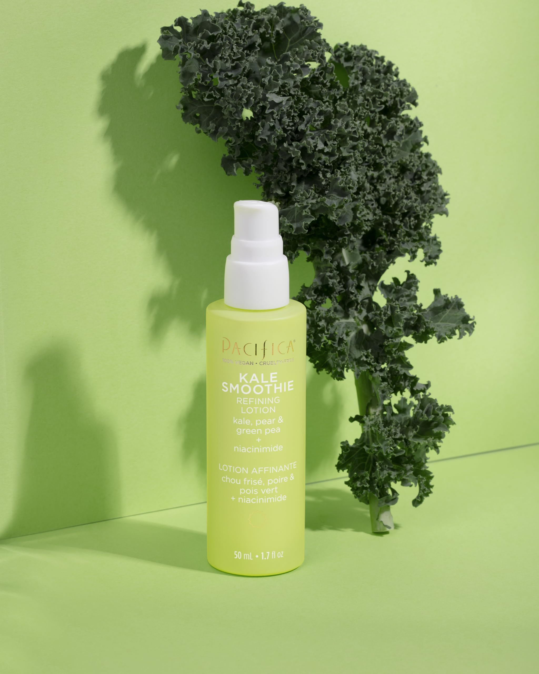 Eco-friendly packaging of Pacifica Kale Detox duo in recyclable materials.