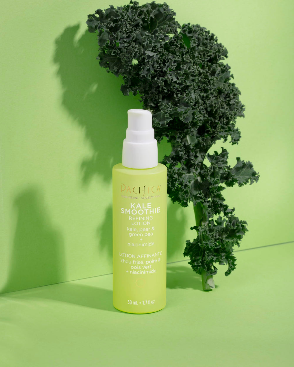 Eco-friendly packaging of Pacifica Kale Detox duo in recyclable materials.
