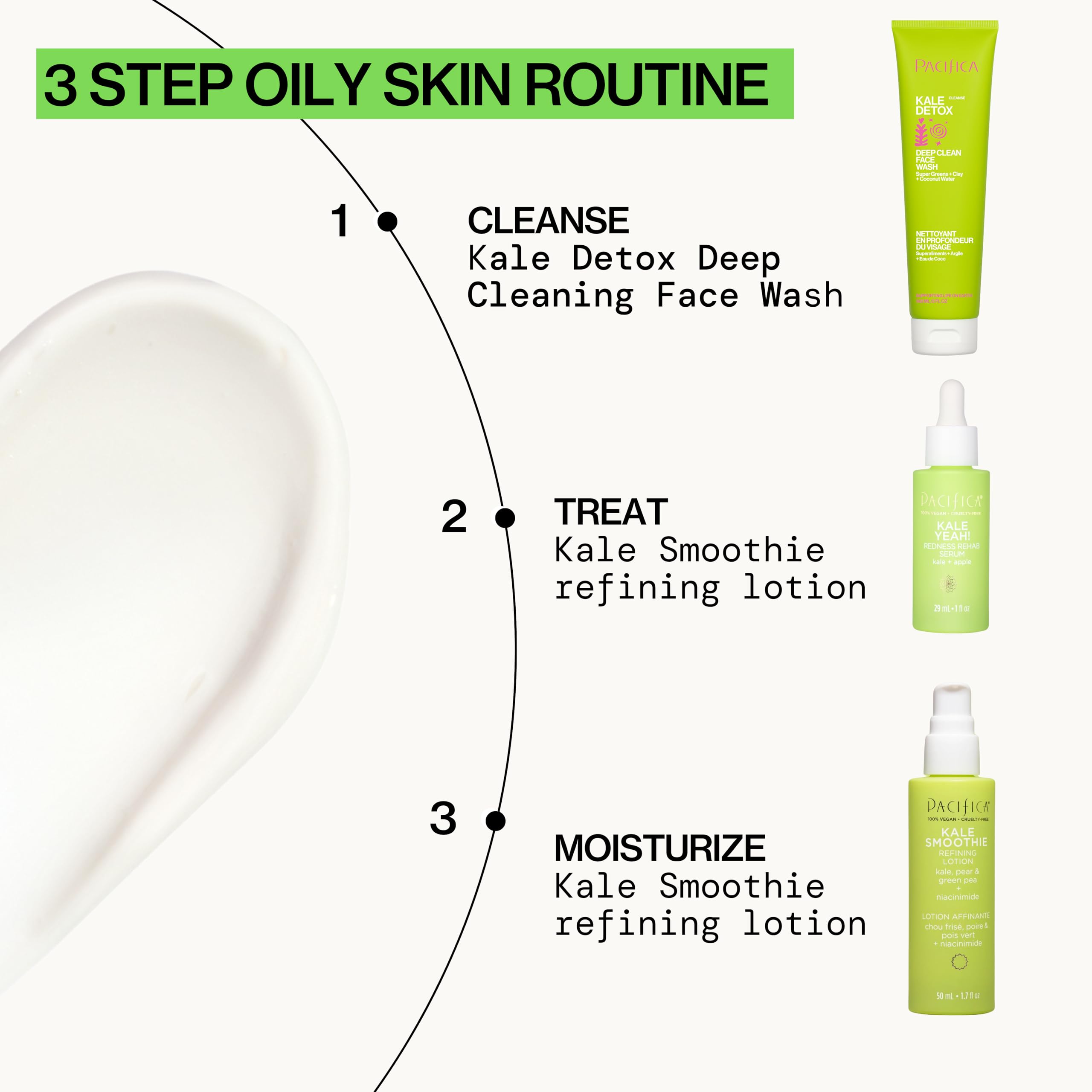 Pacifica Kale Smoothie Face Lotion promotes a natural glow.