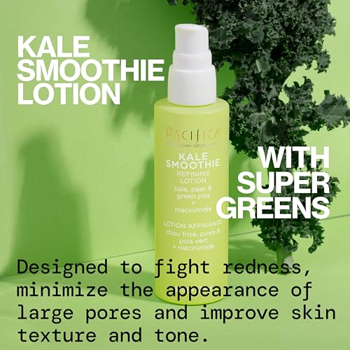Pacifica Kale Smoothie Face Lotion gel-like texture indicates quick absorption.