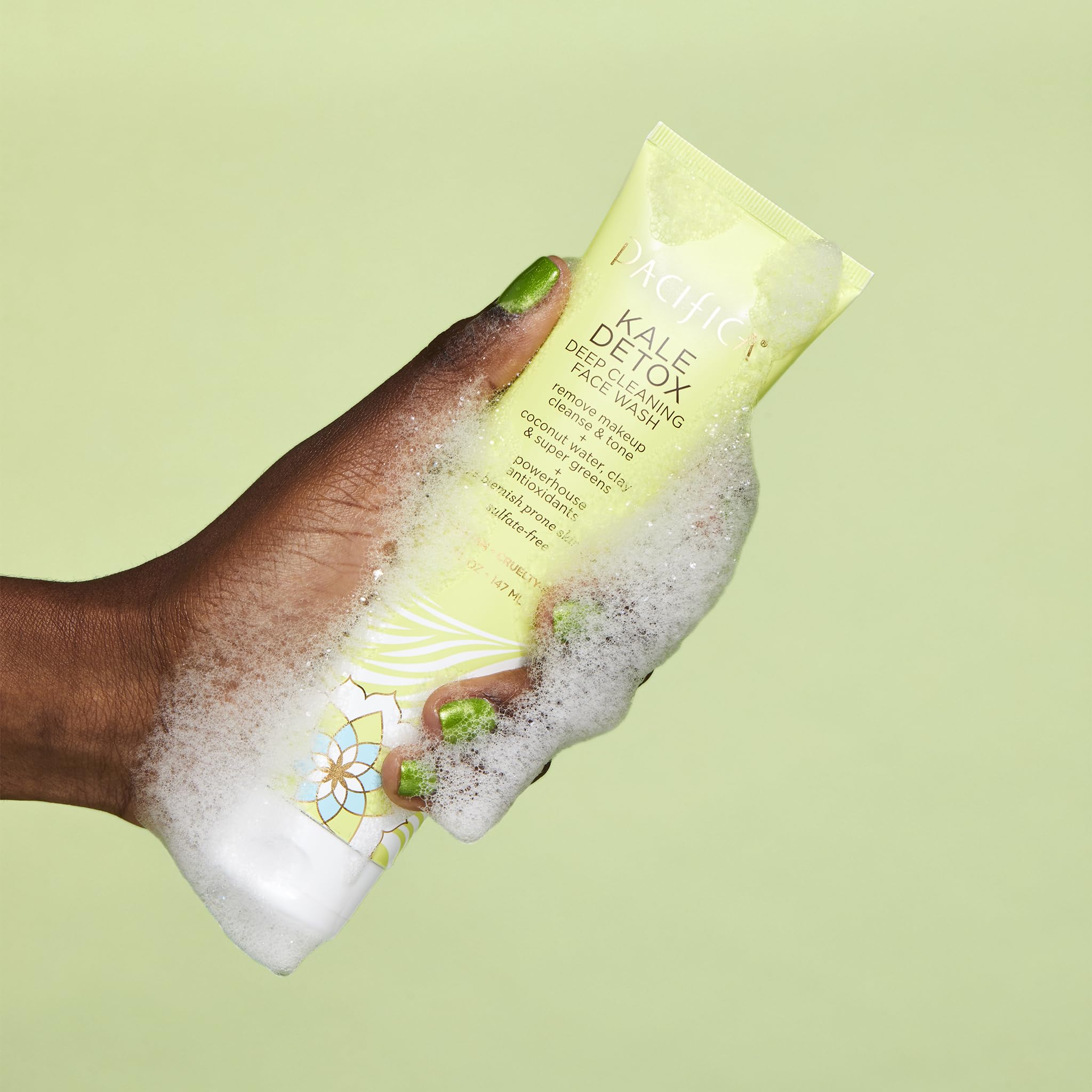 Pacifica Kale Smoothie Refining Lotion bottle highlights lightweight hydration and pore minimization.
