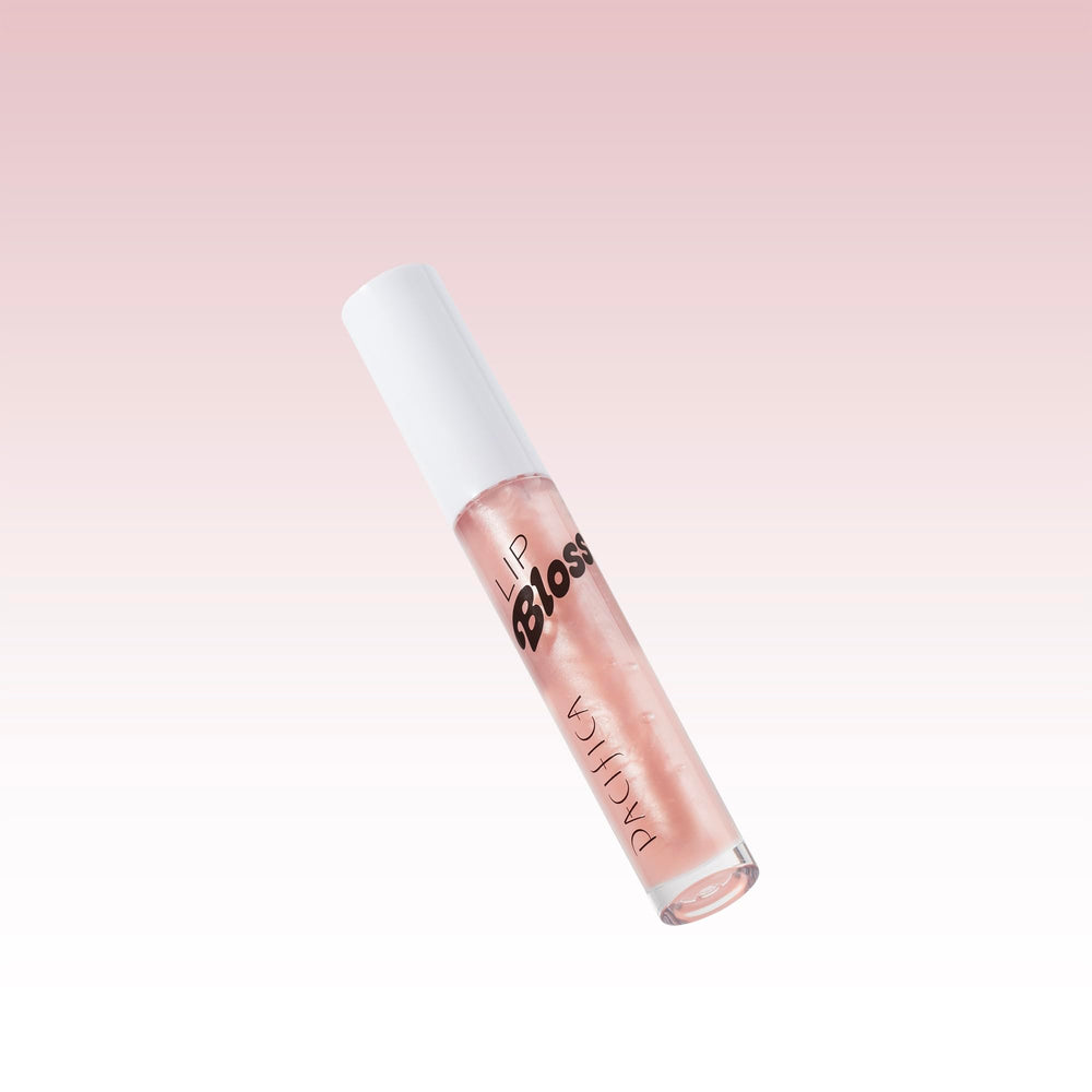 Pacifica Lip Bloss Berry Juice shine reflects light for a luxe look