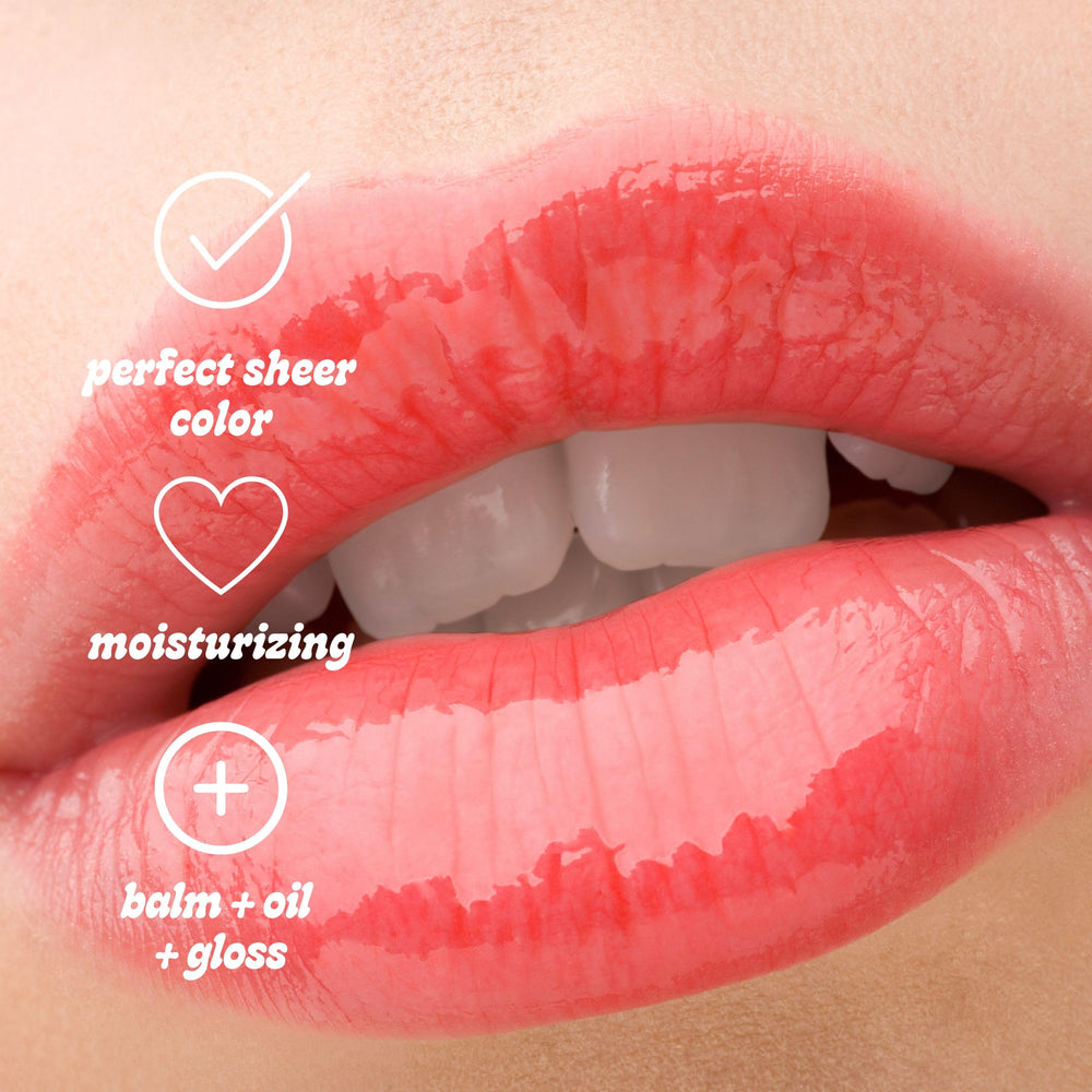 Pacifica Lip Bloss hydrating formula with shea and jojoba nourishes lips