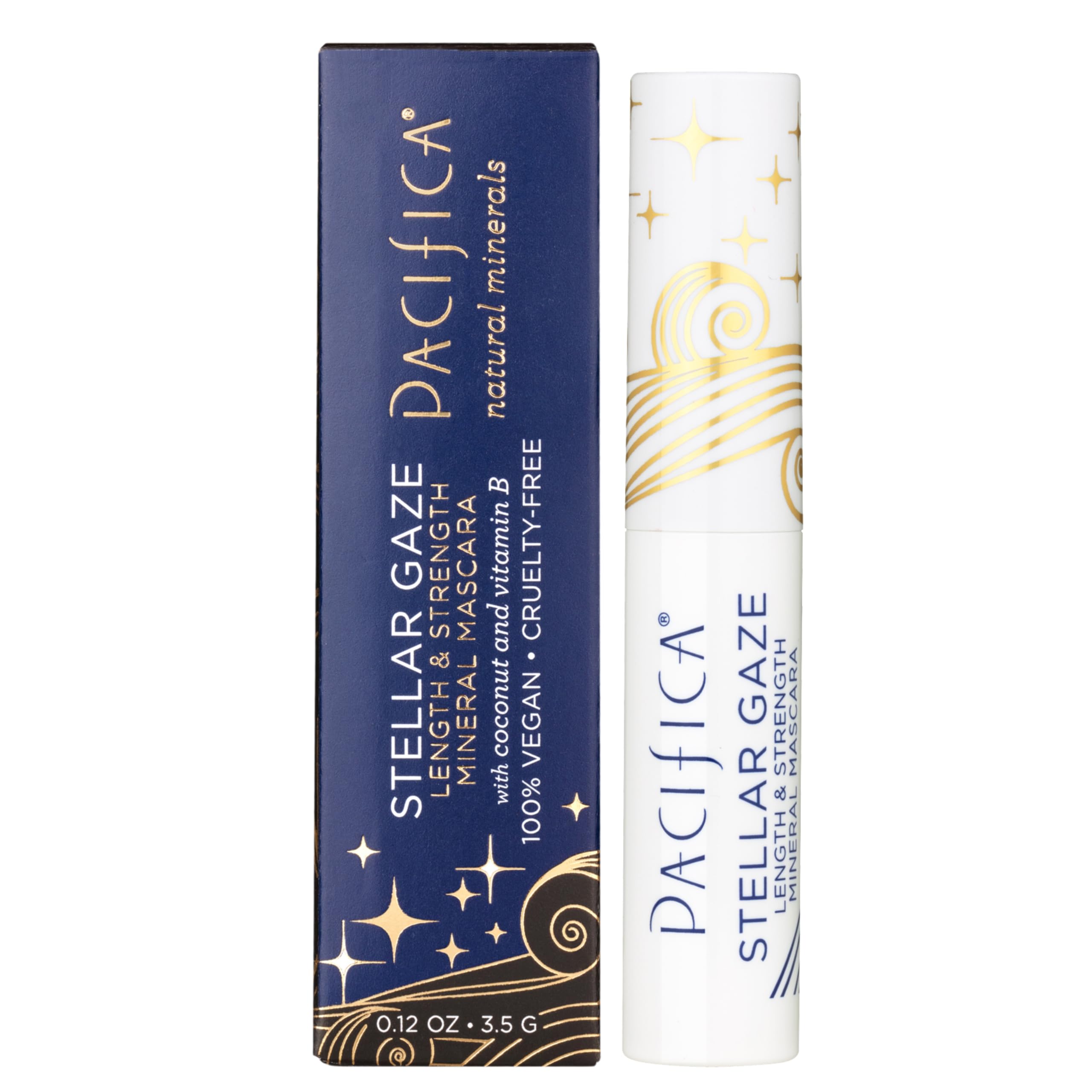 Pacifica Mini Stellar Gaze Mascara vegan cruelty-free formula aligns with clean beauty values.