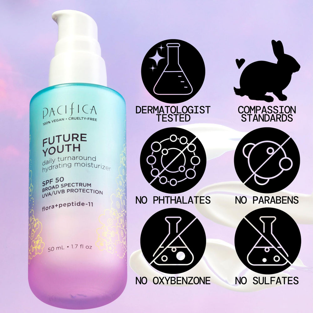 Pacifica Peptide Face Moisturizer texture close-up reveals smooth finish
