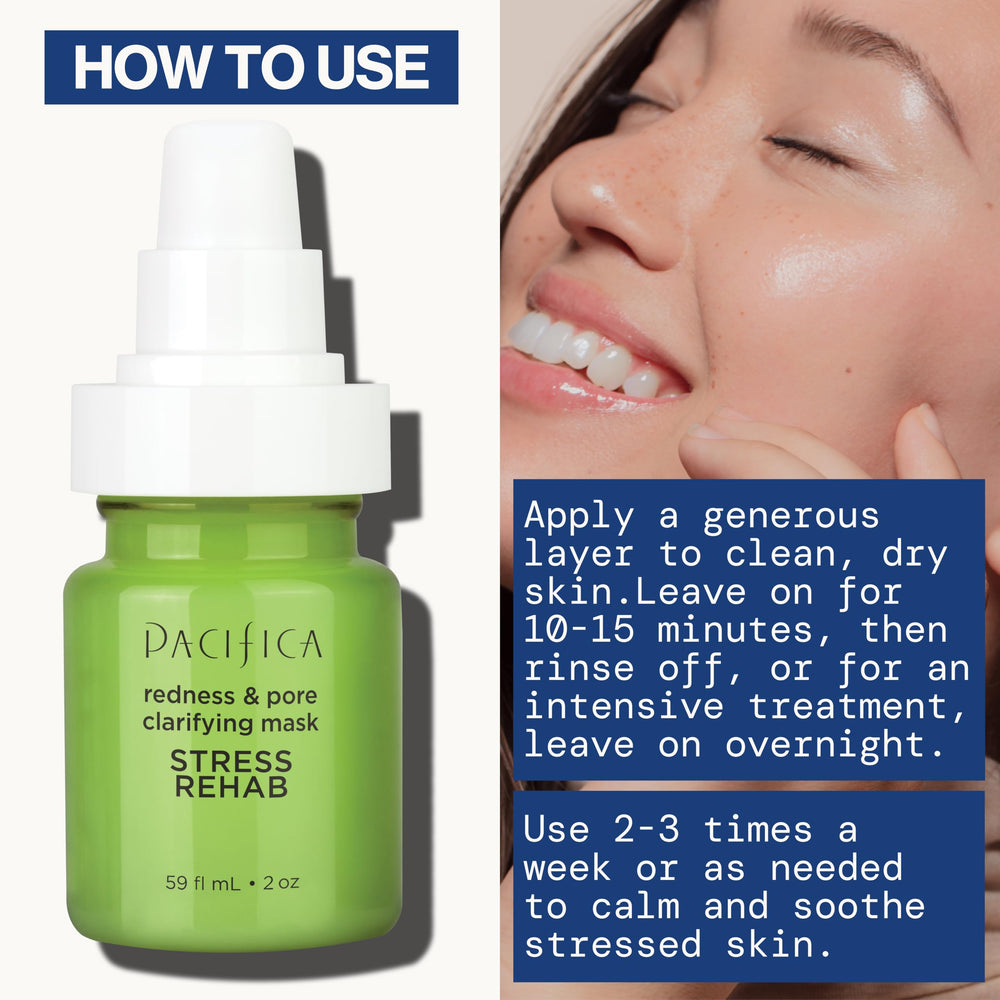 Pacifica Stress Rehab mask coconut water and aloe hydration.