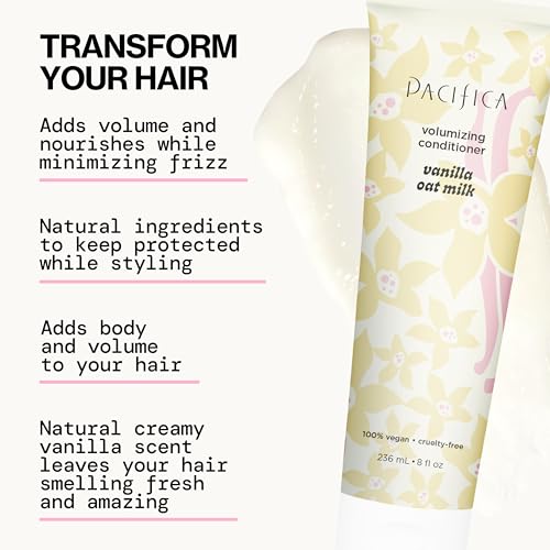 Pacifica Vanilla Oat Milk lightweight hydration for fine hair
